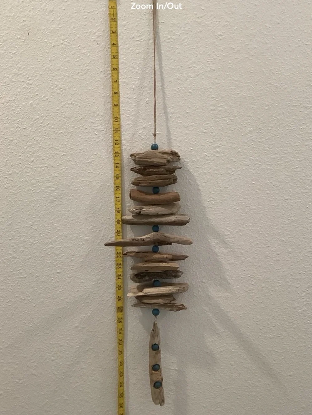 Driftwood Art, Driftwood Beaded Mobile, Driftwood Mobile, Coastal Decor